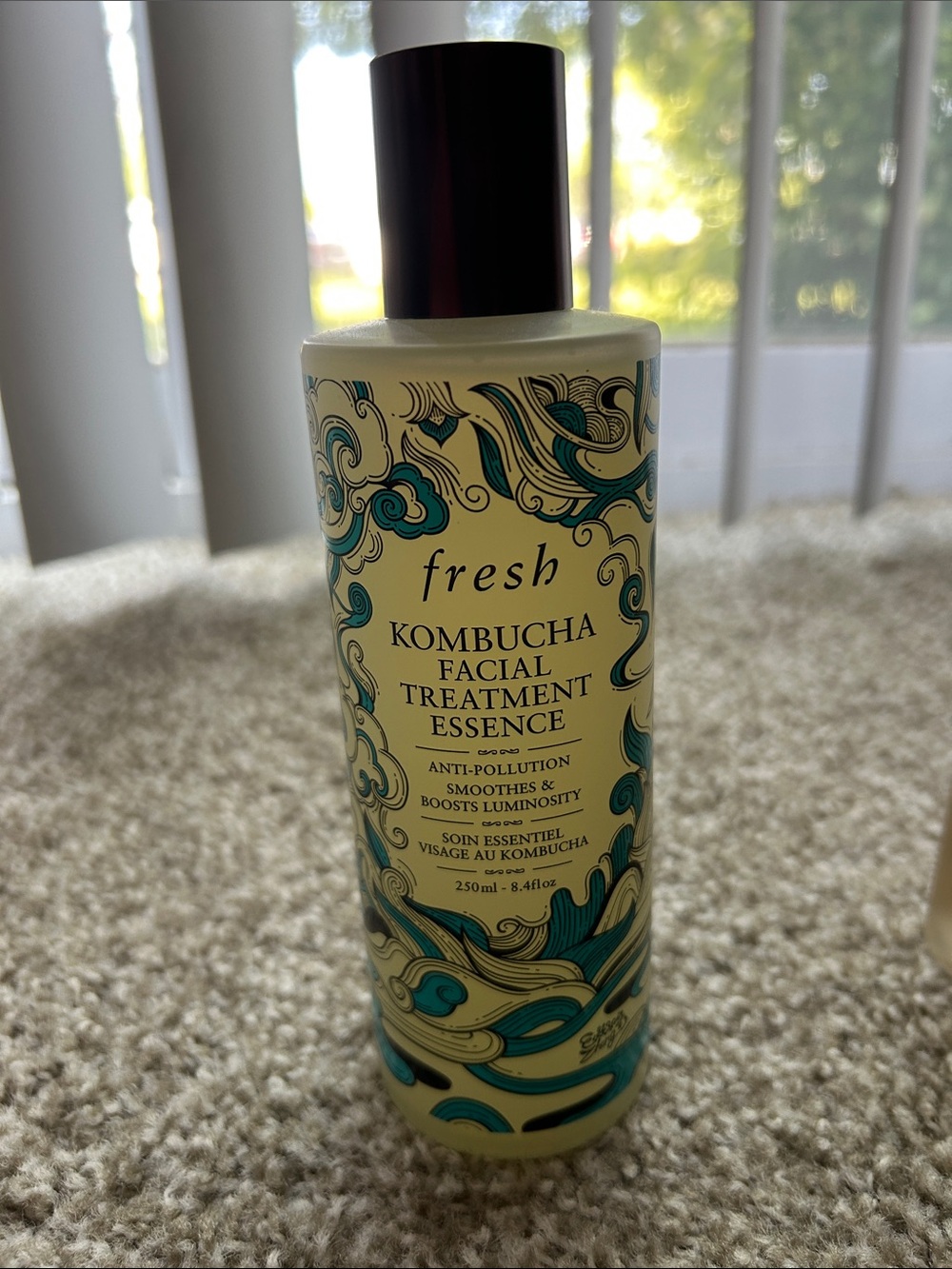 fresh Kombucha Facial Treatment Essence - Cream with Teal and Black Accents